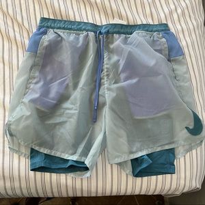 Nike Dri-FIT Wild Run 2-in-1 7” Shorts - Rift Blue - Men’s Large